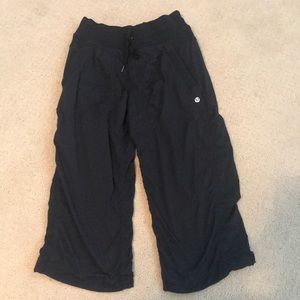lululemon capri pants with adjustable tie